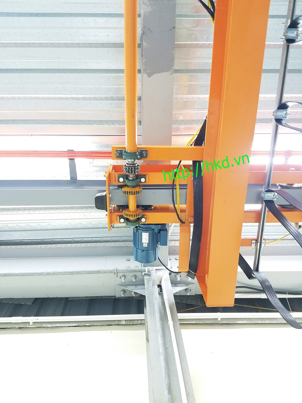 cơ cấu truyền động bộ cầu trục treo 2 tấn