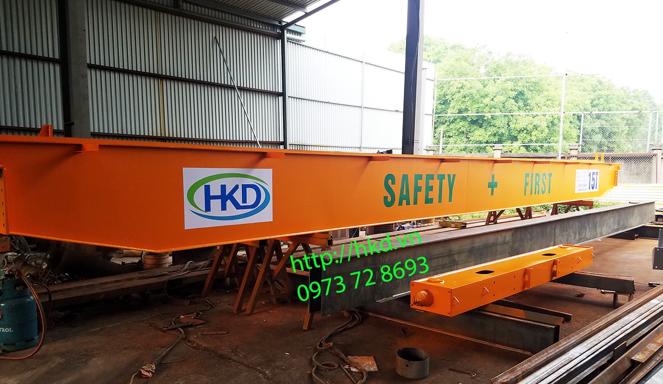 Dầm cầu trục đẹp tại HKD sau khi sản xuất
