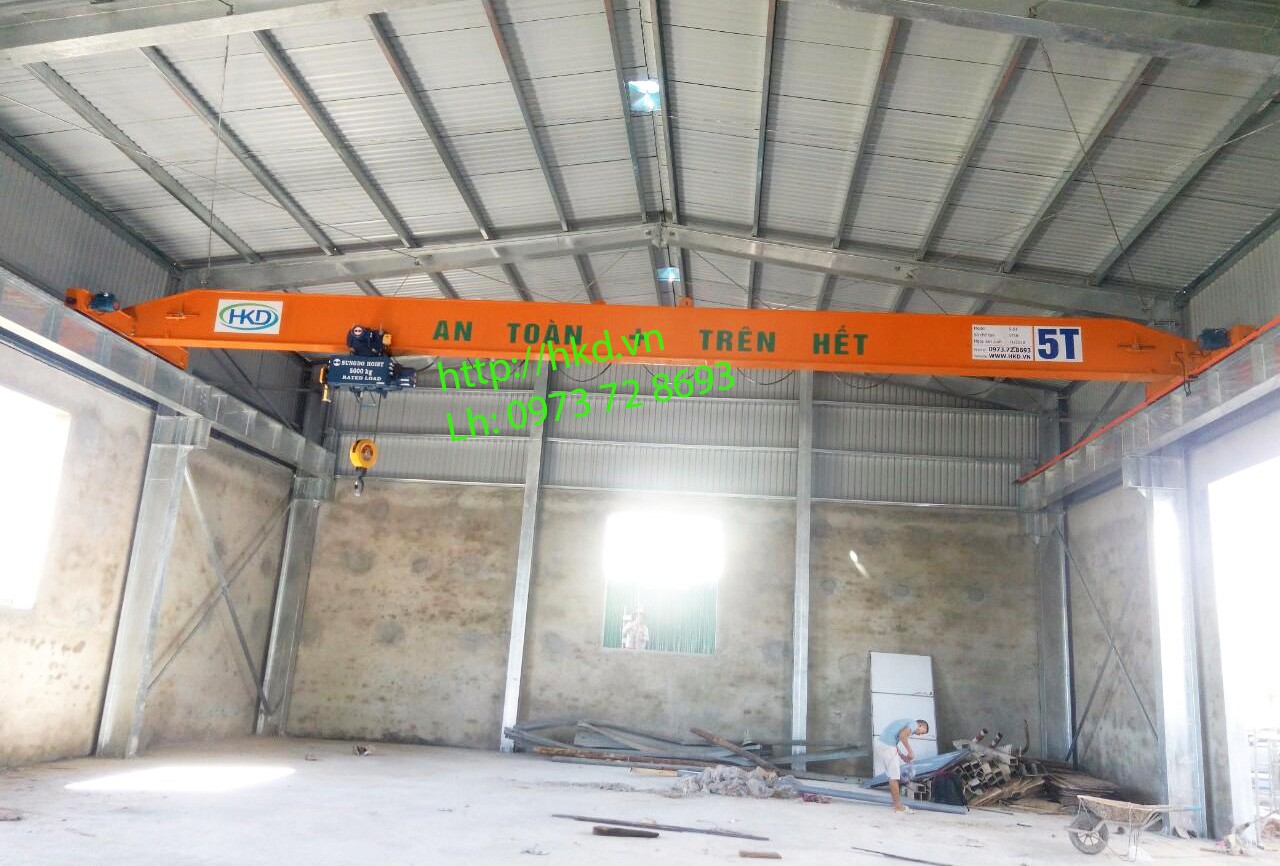 cầu trục dầm đơn 5 tấn x 14m