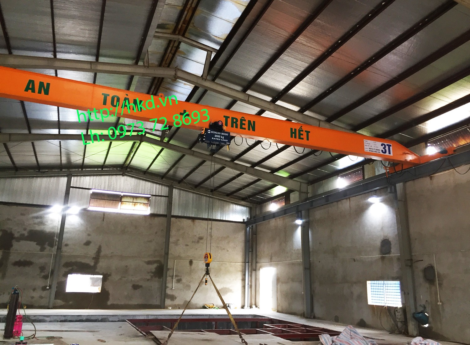 Cầu trục dầm đơn Cầu trục dầm đơn