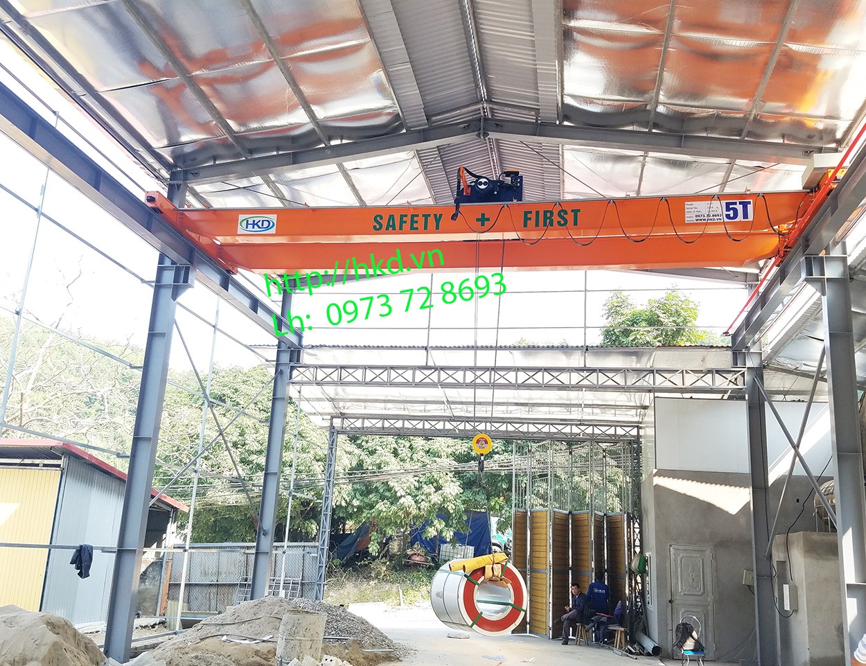 cầu trục nhà xưởng đẹp