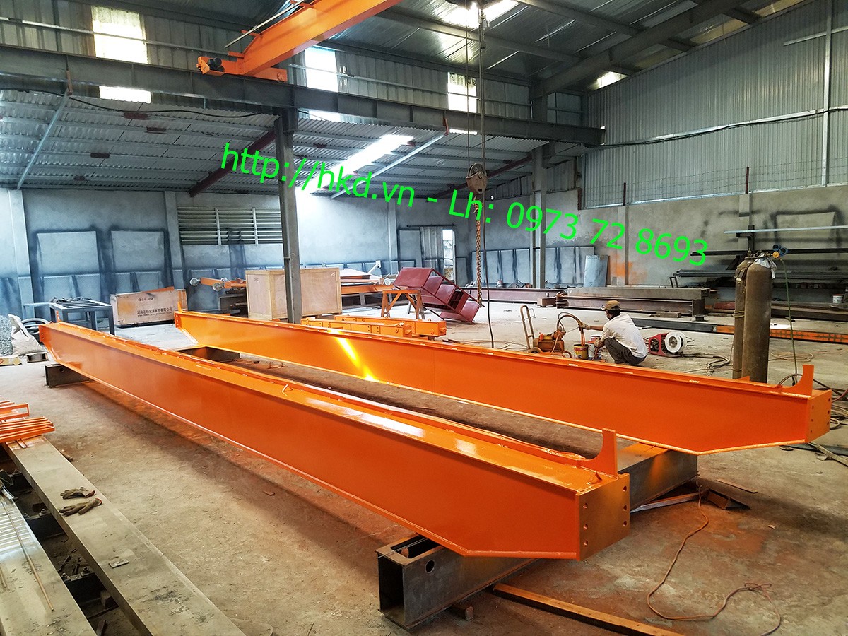 dầm chính cầu trục đôi 5 tấn, khẩu độ 10m 