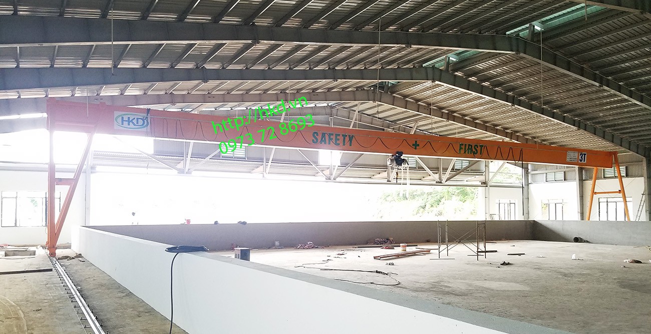 Cổng trục dầm đơn 3 tấn x 17.5m