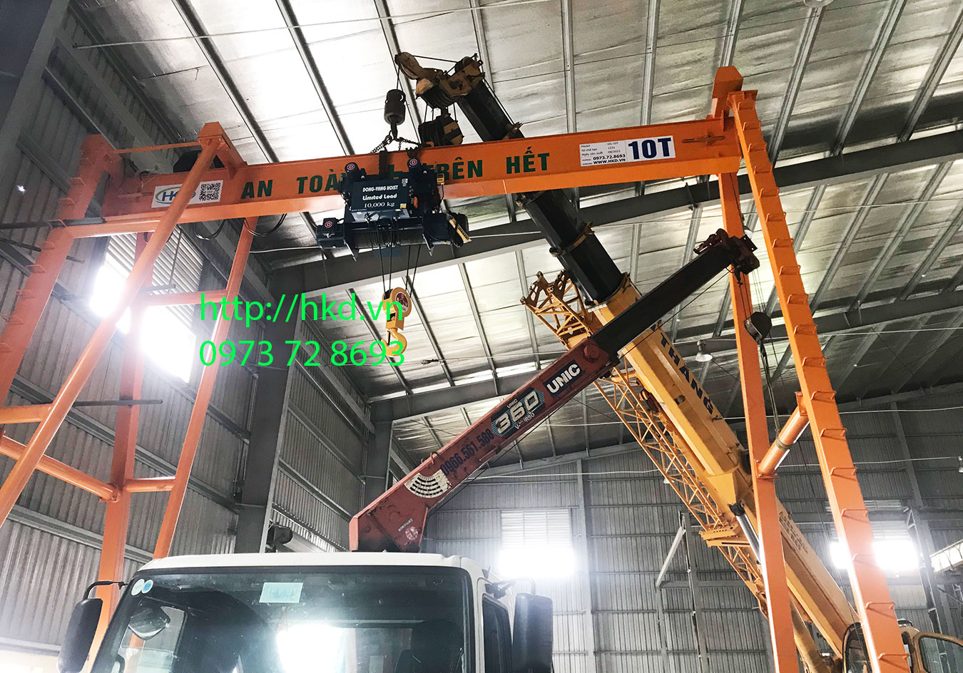 Cầu trục dầm đơn Cầu trục dầm đơn