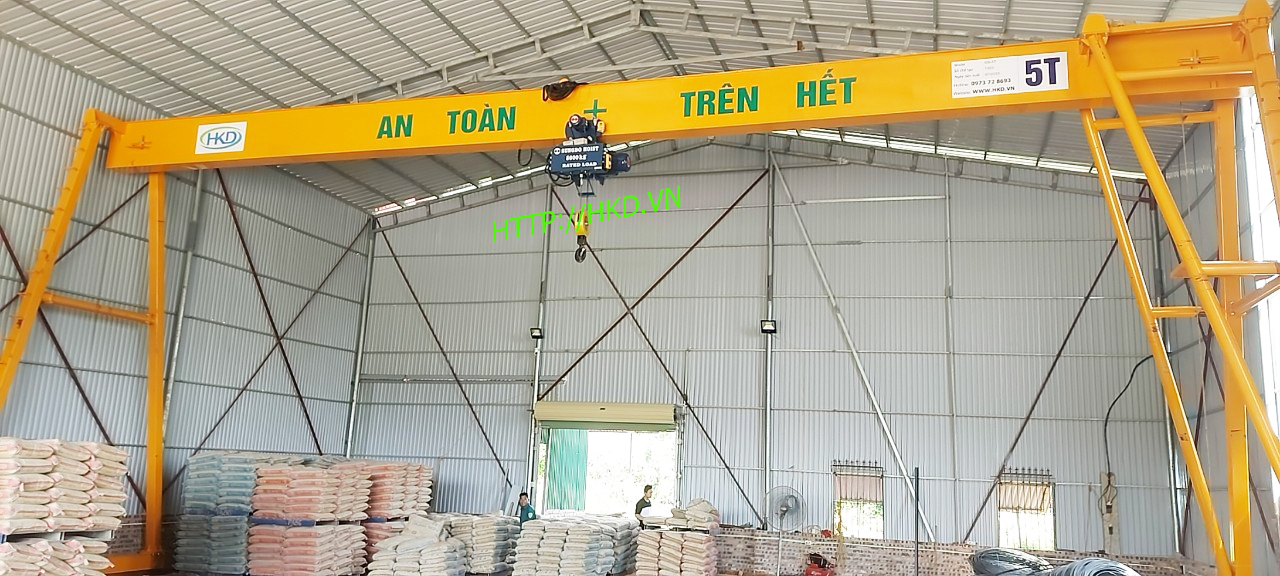 Cổng trục dầm đơn 5 tấn x 16m HKD 