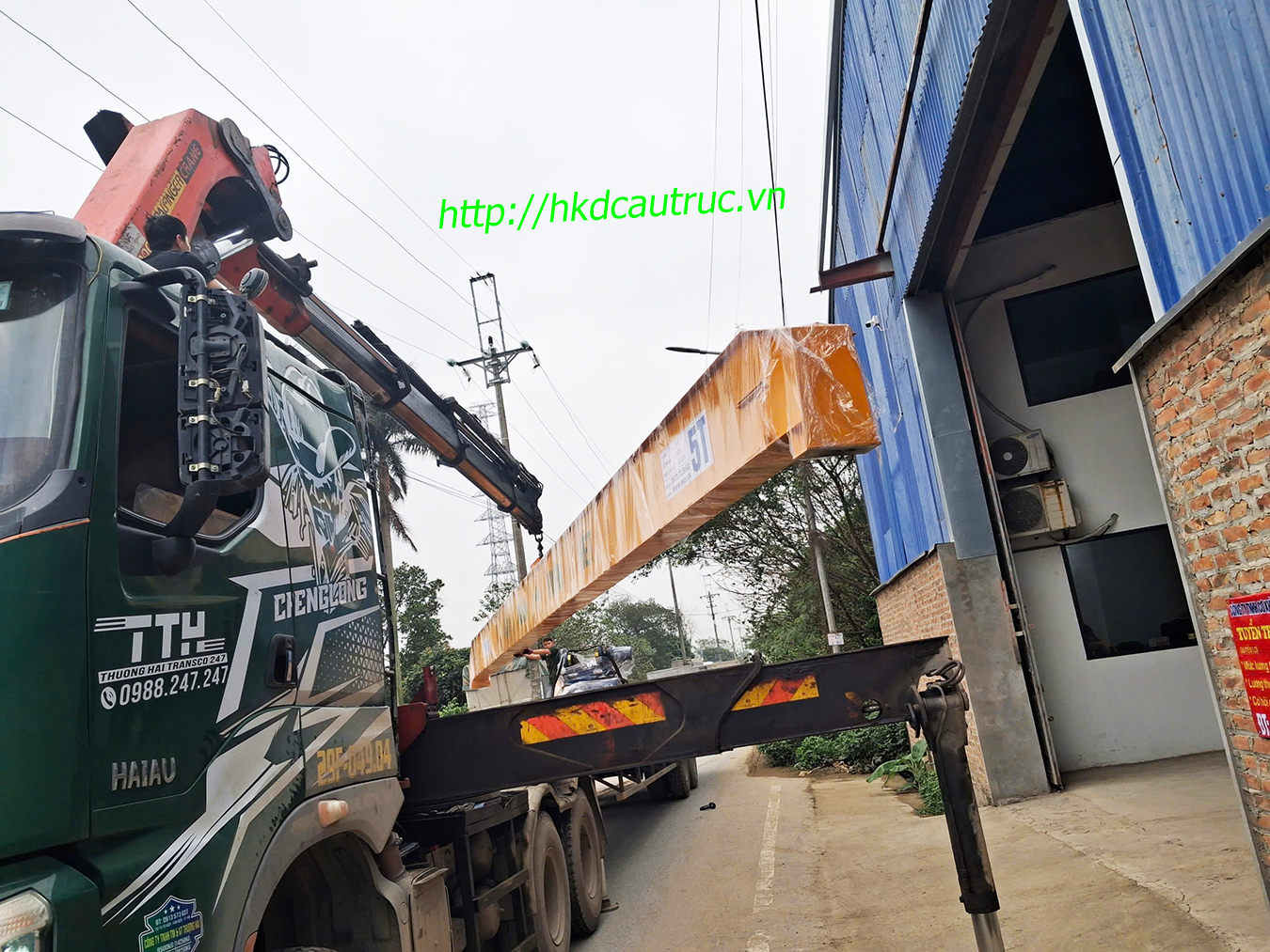 Lắp đặt cầu trục 5 tấn tại An Khánh, Hà Nội