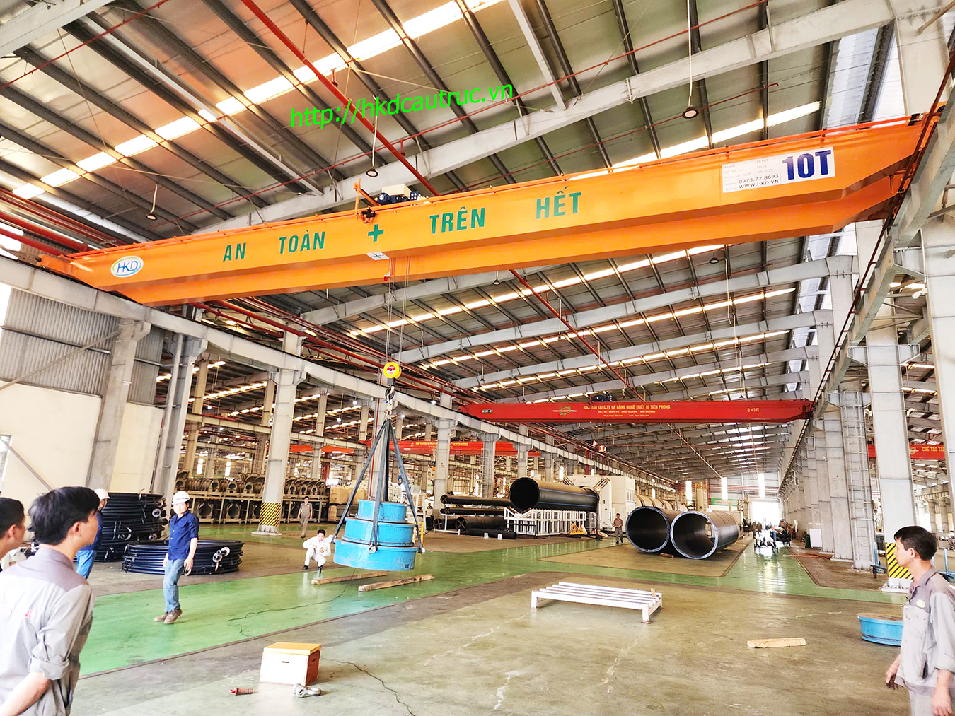 Cầu trục dầm đôi 10 tấn HKD Crane