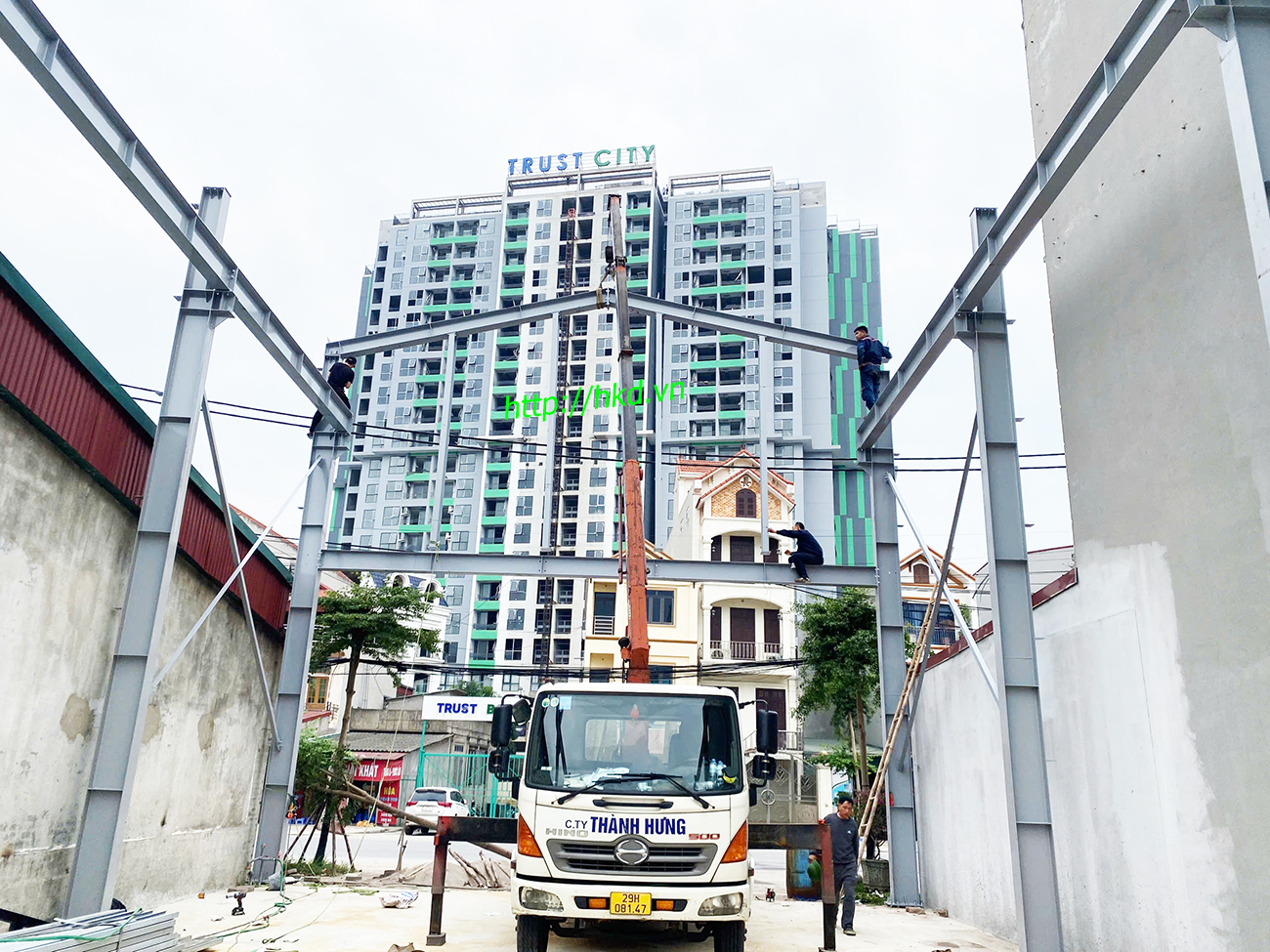 Nhà xưởng cầu trục chịu lực HKD Crane
