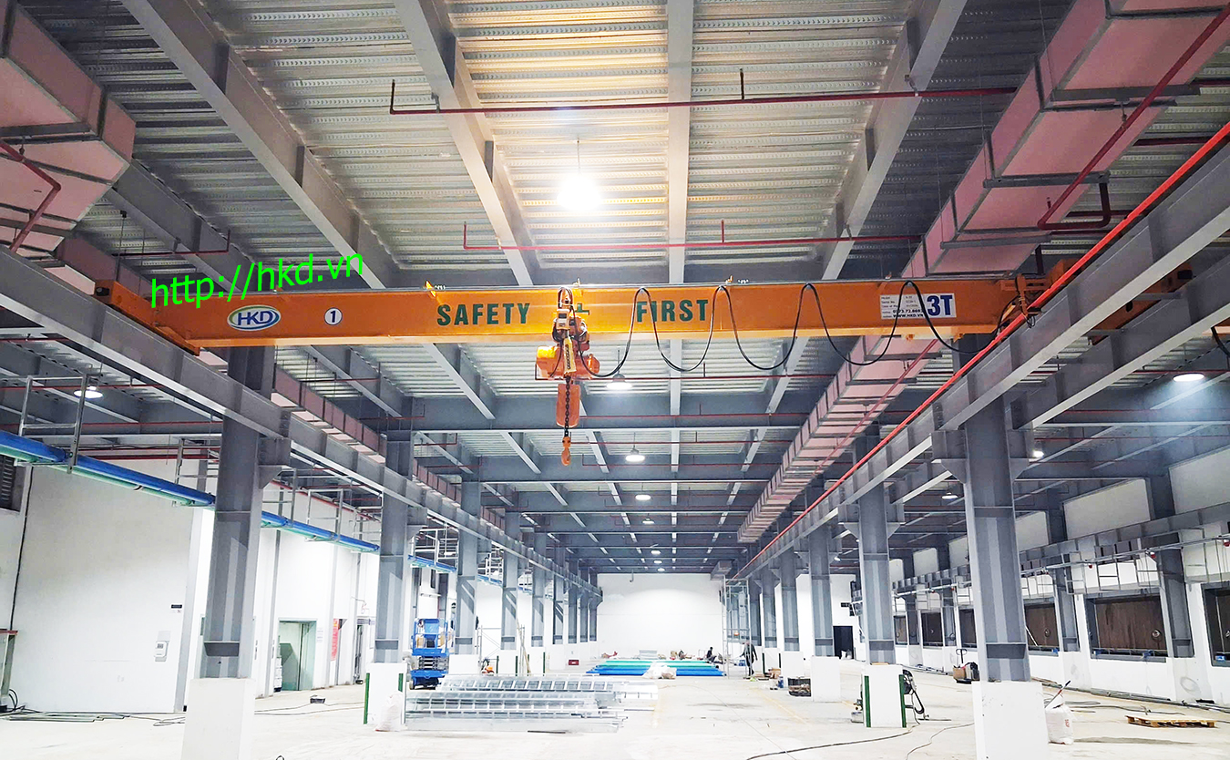 Cầu trục 3 tấn dầm đơn HKD Crane
