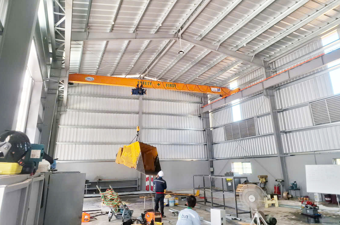 Cầu trục dầm đơn 3 tấn HKD Crane