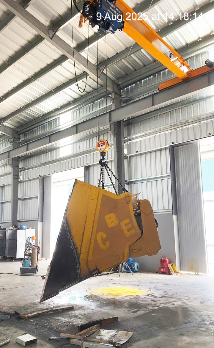 Cầu trục 3 tấn thử tải, kiểm định tại Quảng Binh