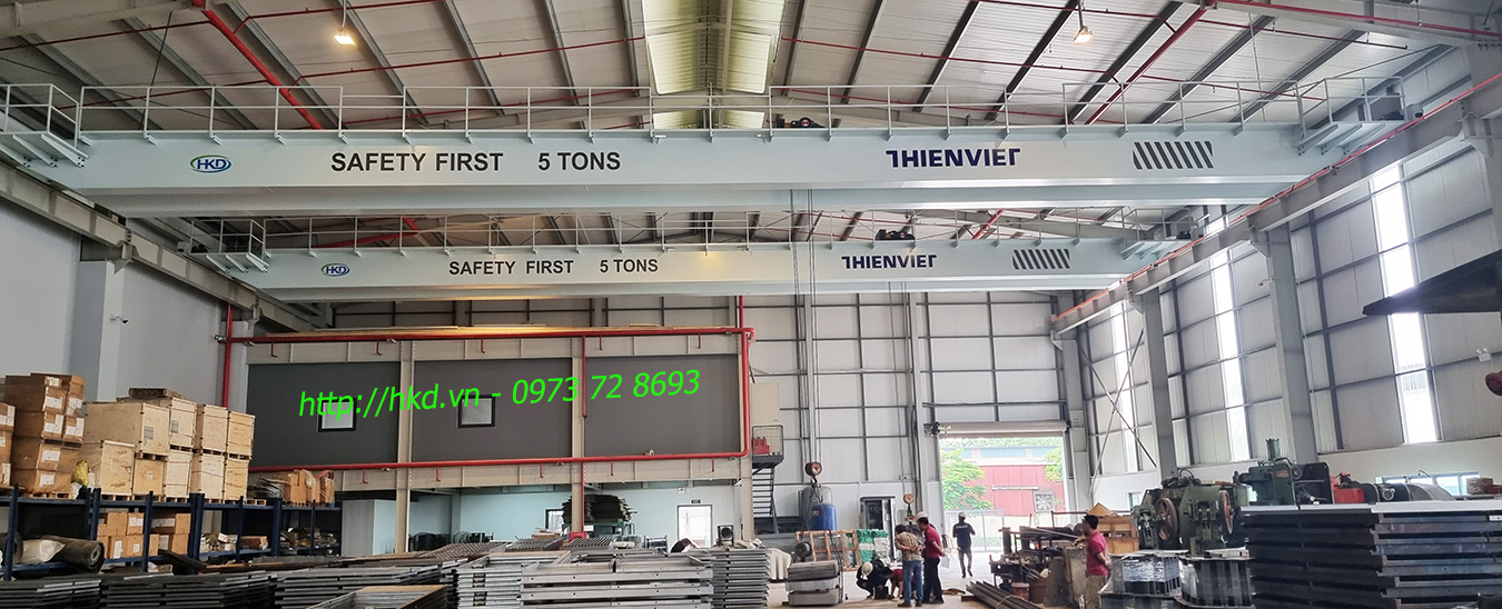 cầu trục dầm đôi 5 tấn Quảng Ninh