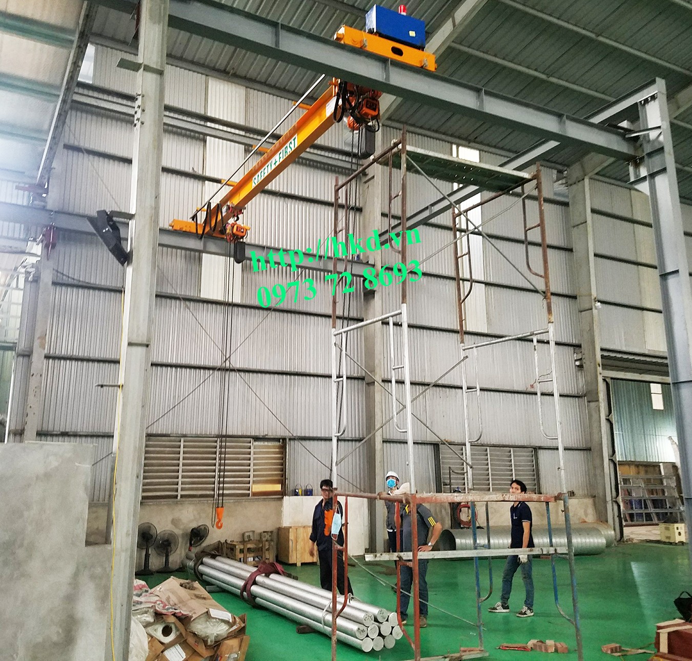 cầu trục dầm đơn 2 tấn hkd3