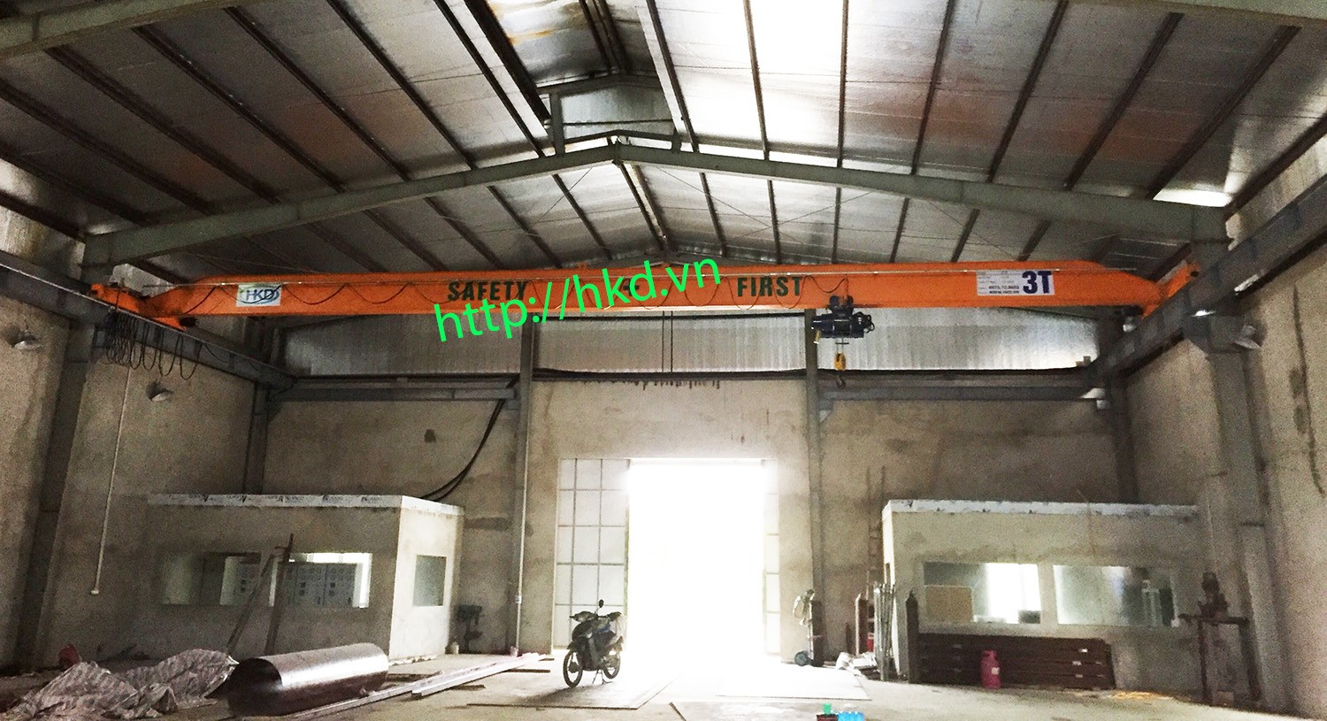 cầu trục dầm đơn 3 tấn tại Trung Thành, Nam Định
