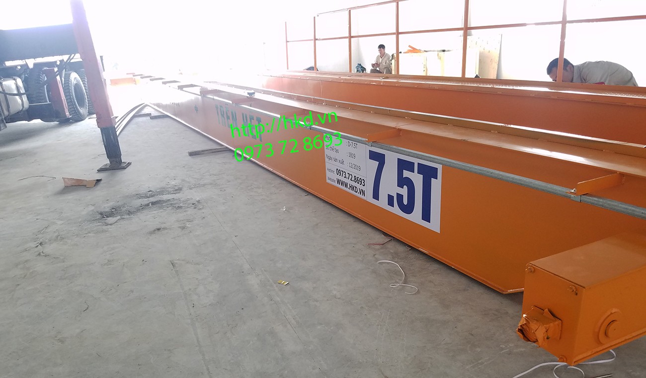 Cầu trục đôi 7.5 tấn đẹp giá rẻ, giá tốt