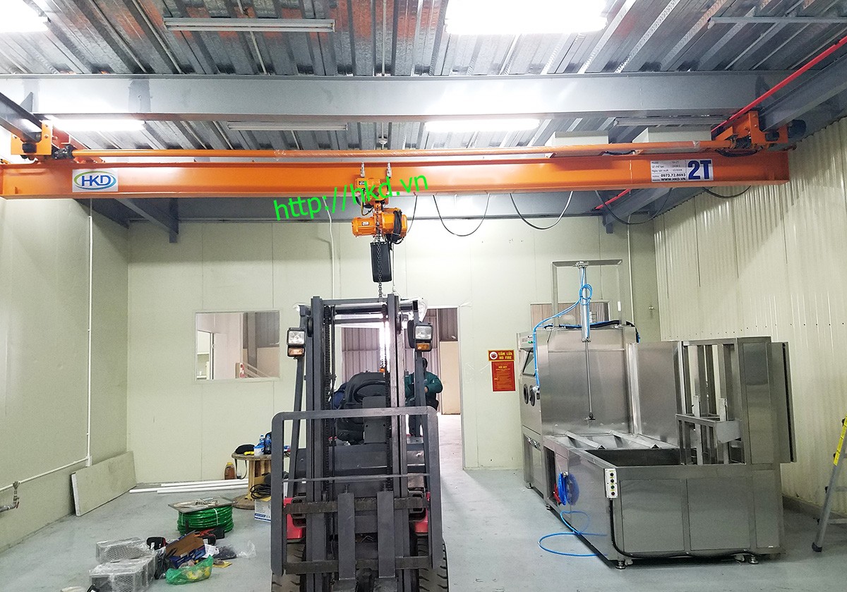 cầu trục treo dầm đơn 2 tấn, Bắc Ninh