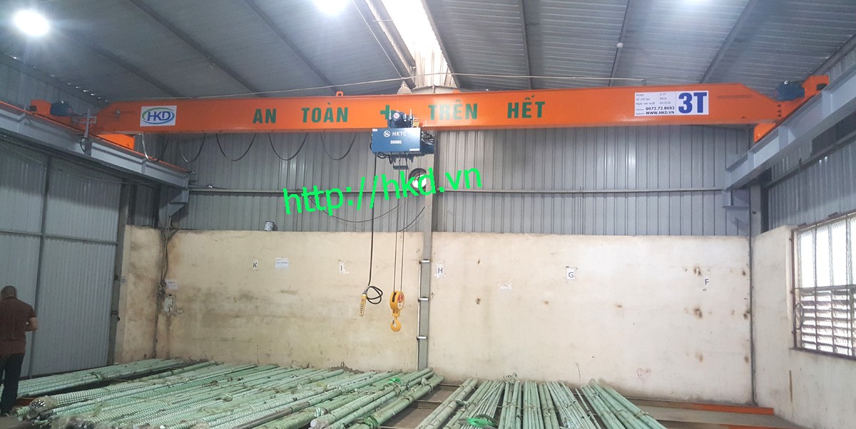 cầu trục dầm đơn 3 tấn