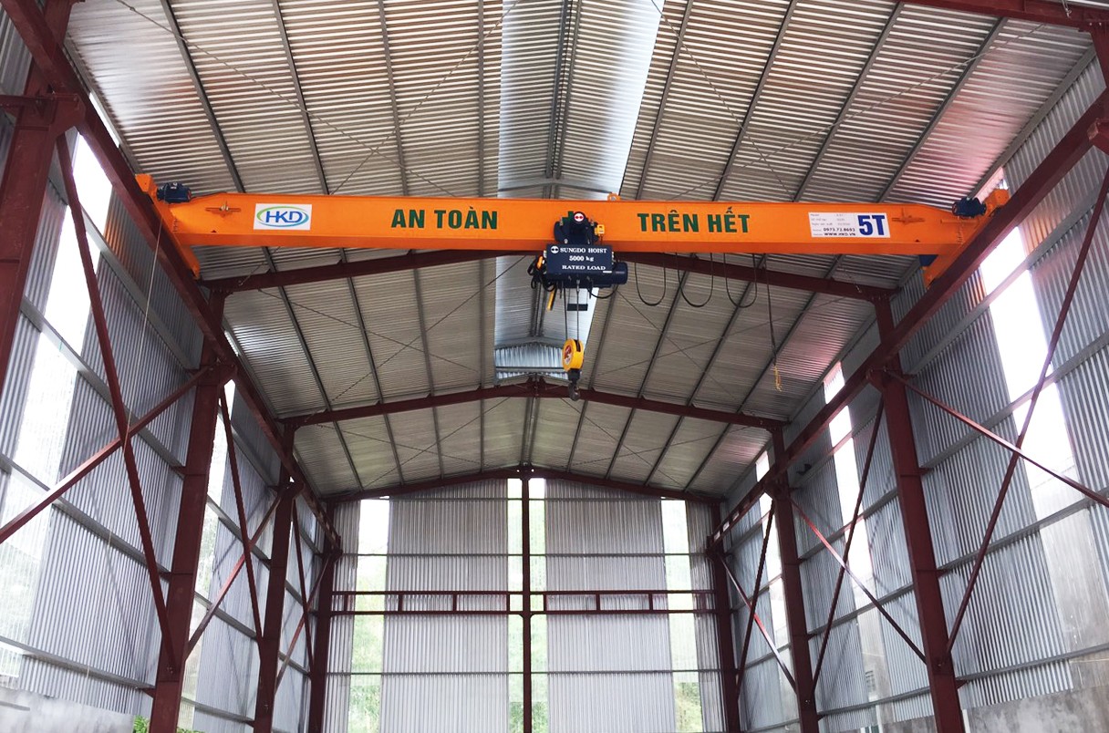 cầu trục dầm đơn 5 tấn lắp tại Quỳ hợp Nghệ An