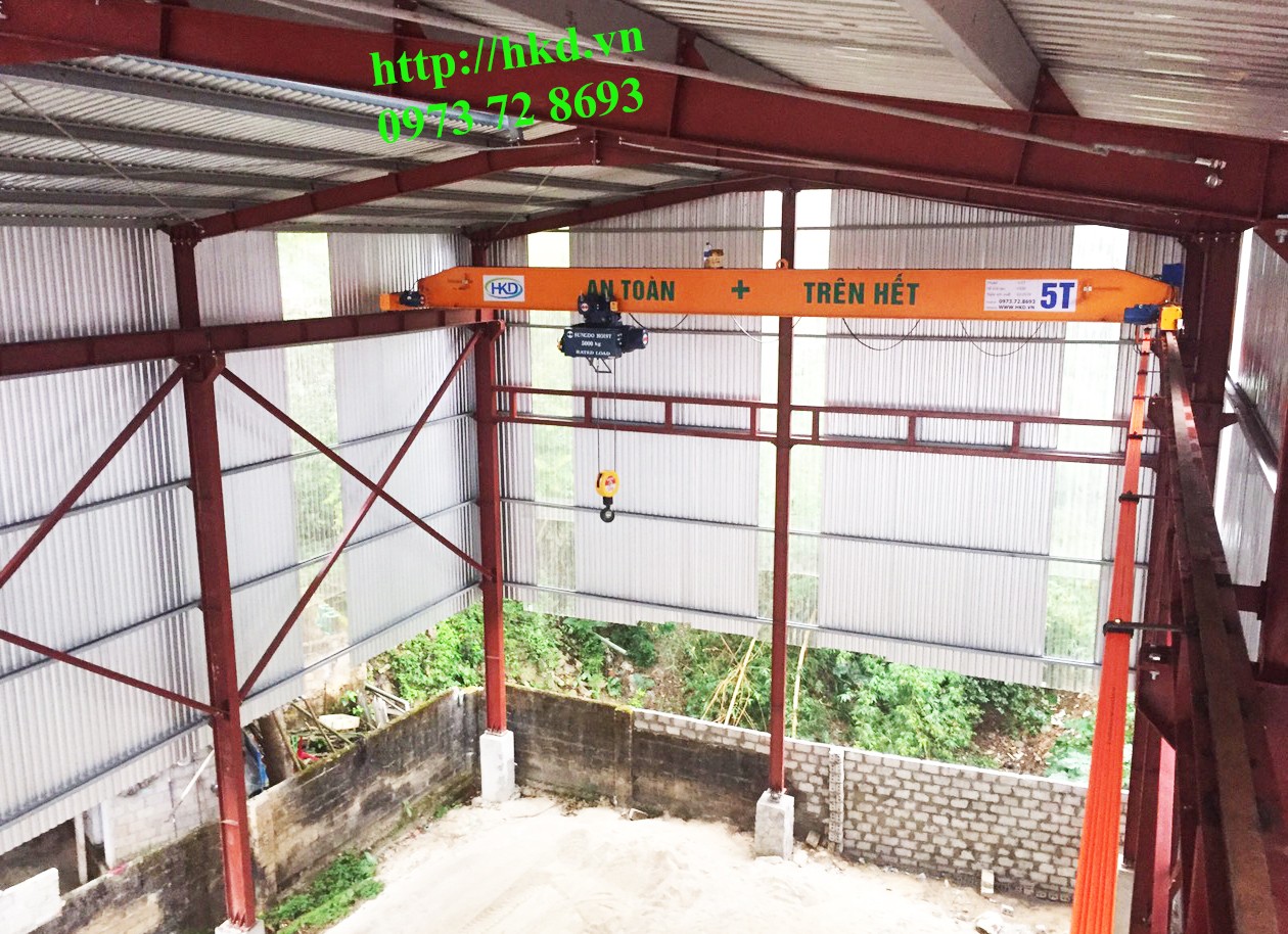 cầu trục dầm đơn 5 tấn hkd