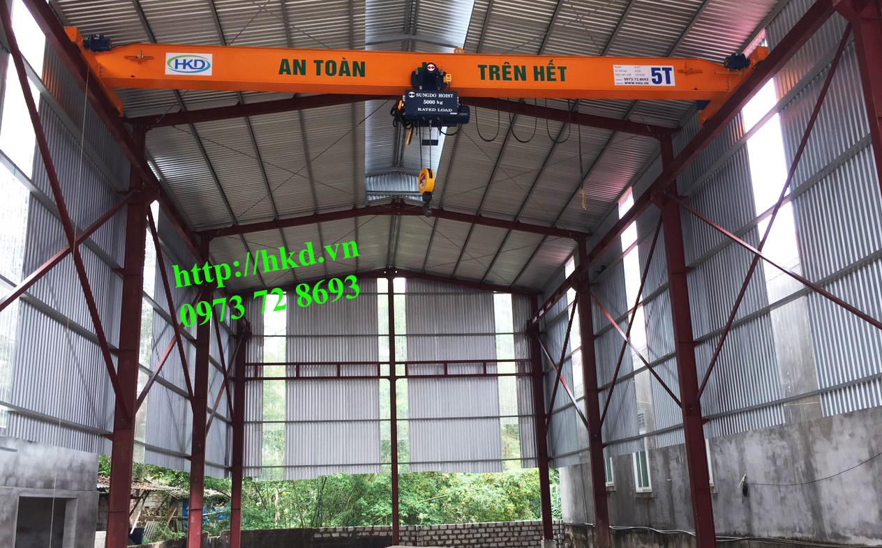 cầu trục dầm đơn 5 tấn hkd tại Nghệ An, Quỳ Hợp