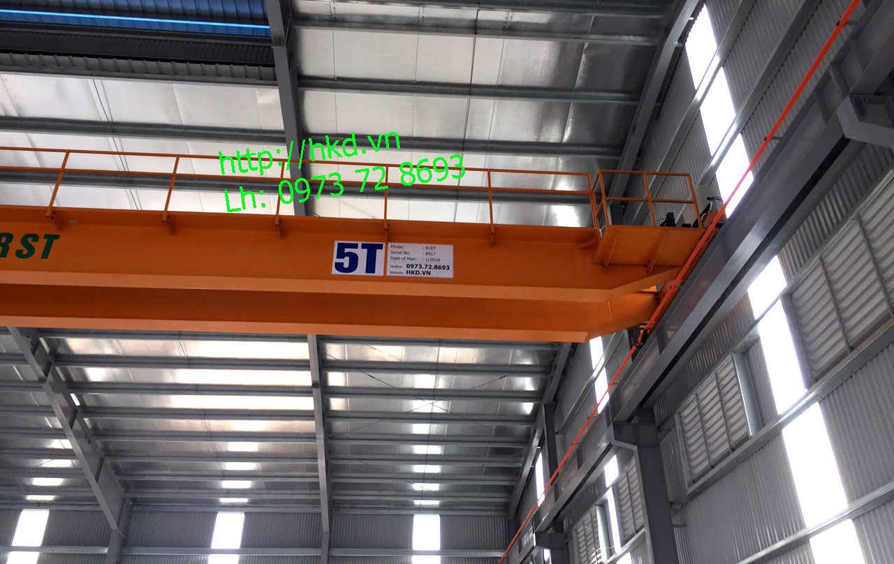 cầu trục dầm đôi 5 tấn đẹp, giá cạnh tranh