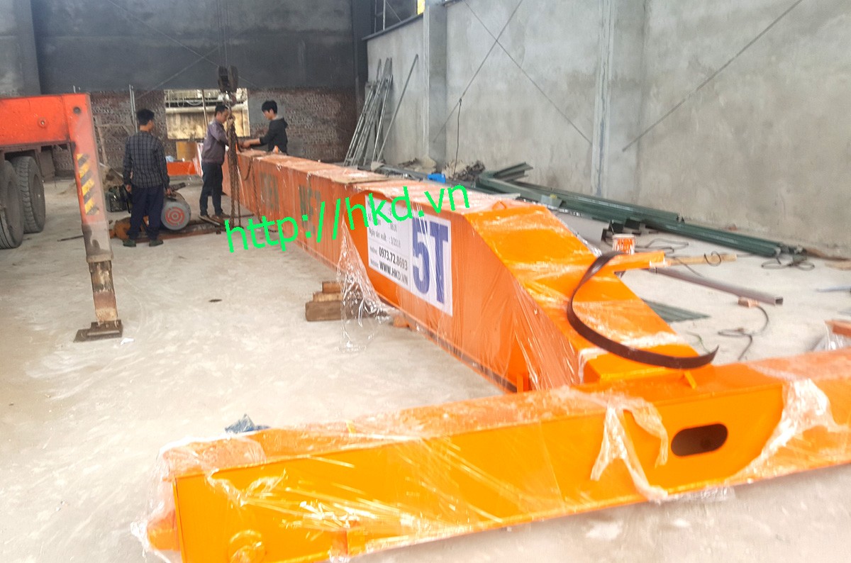 Lắp đặt cầu trục dầm đơn 5 tấn tại Hoài Đức, HN