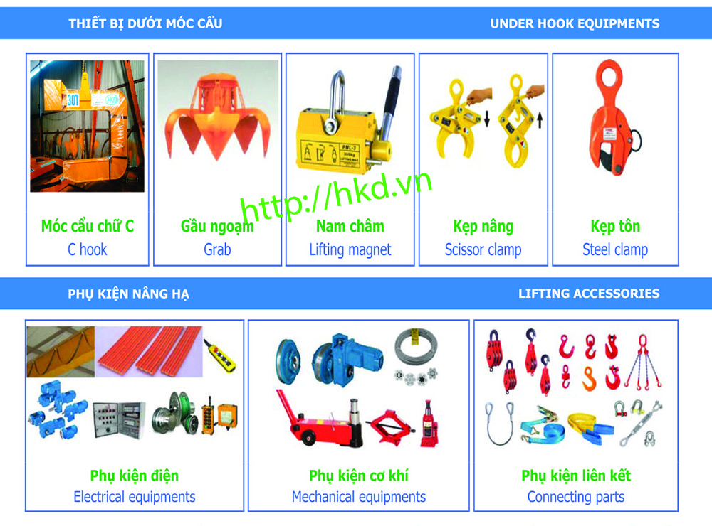 móc cẩu chữ C, móc cẩu Pallet thiết bị dưới móc cẩu